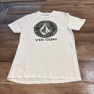 Volcome White T Shirt Men's